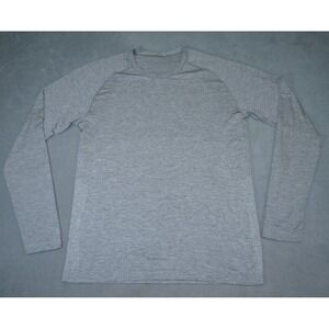 Lululemon Movement is Medicine Shirt Mens Large Gray Long Sleeve Active / Run